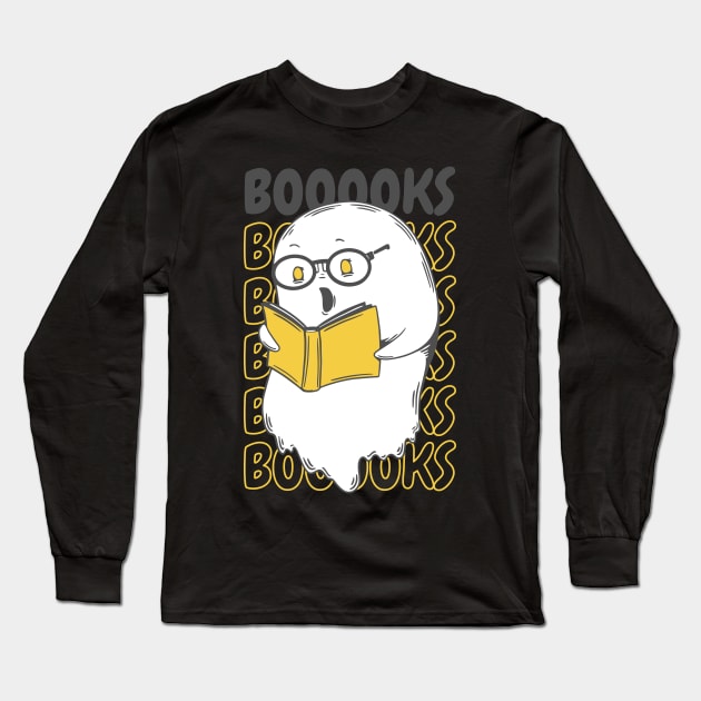 Boooooks Long Sleeve T-Shirt by NobleTeeShop